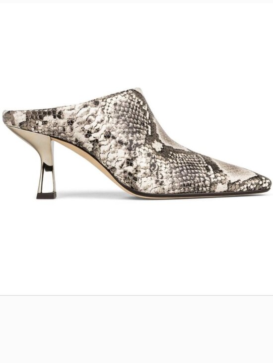 Donald J. Pliner Shoes - Donald Pliner Buena Mid Heel Slip on Mules Size 6.5 Python Snake Leather